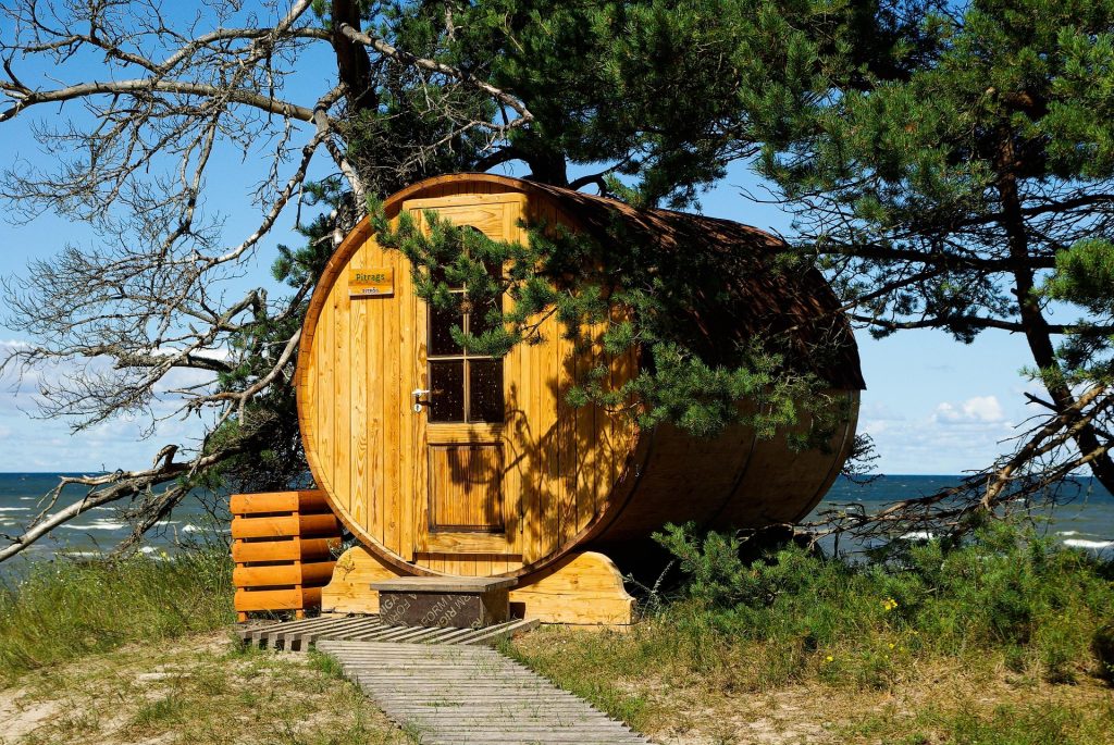 outdoor sauna
